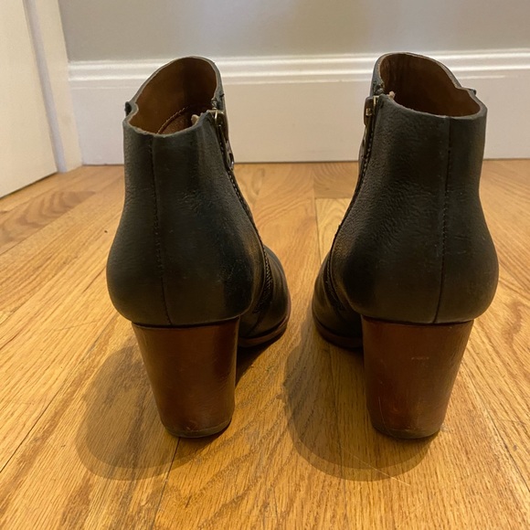 Black leather Kork-Ease bootie - Picture 4 of 6